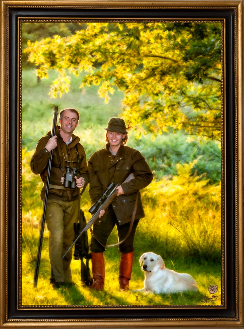 Late Summer Family Portrait by Isabelle Guillen, Portrait Artist in Dallas Metroplex