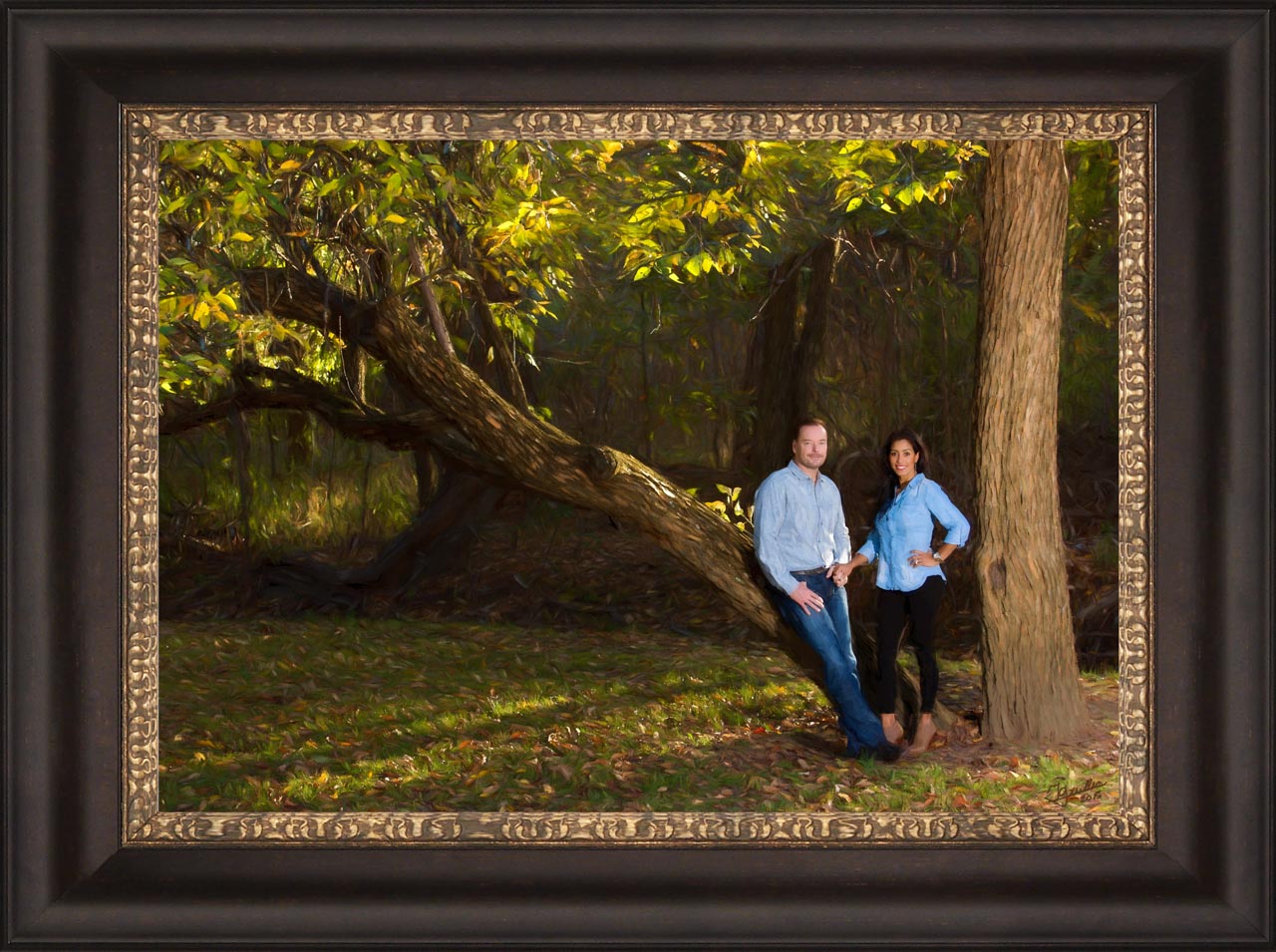 Late Fall Family Portrait by Isabelle Guillen, Portrait Artist in Dallas Metroplex