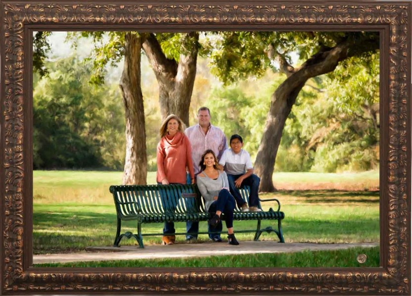 Family Portrait with a teenager ready to move to college
