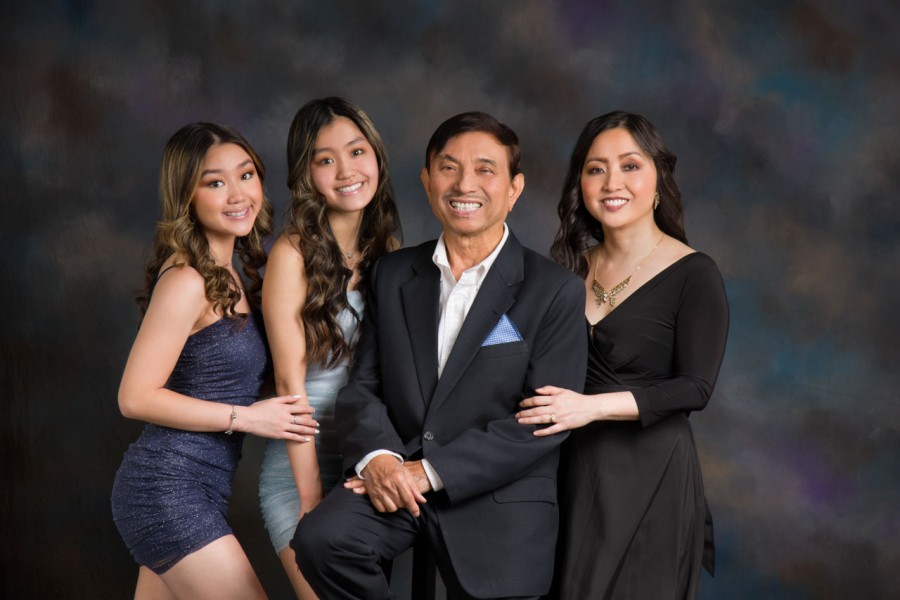 A studio portrait created by Isabelle Guillen in Plano, Texas.