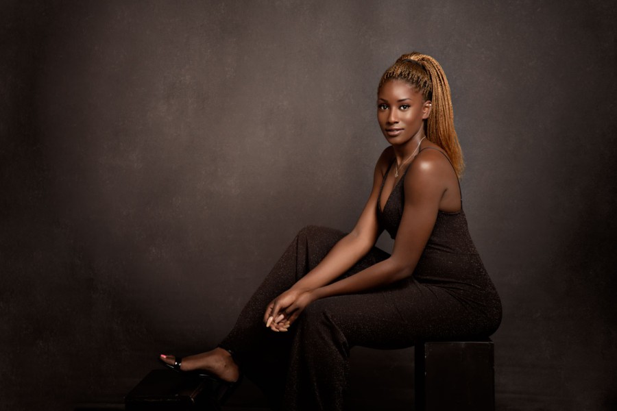 A studio portrait created by Isabelle Guillen in Plano, Texas.