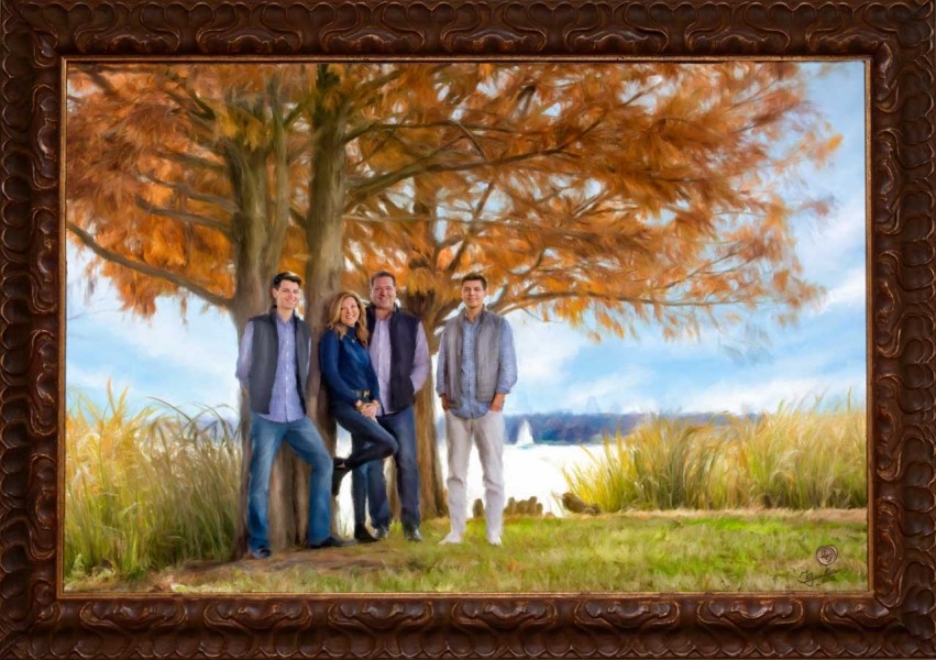 A scenic studio portrait created by Isabelle Guillen in Plano, T