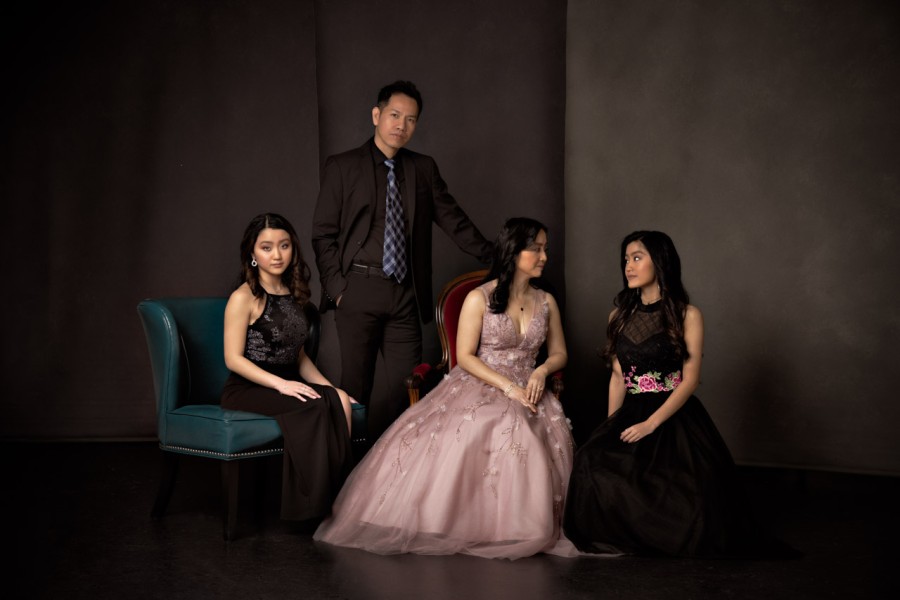 A studio portrait created by Isabelle Guillen in Plano, Texas.