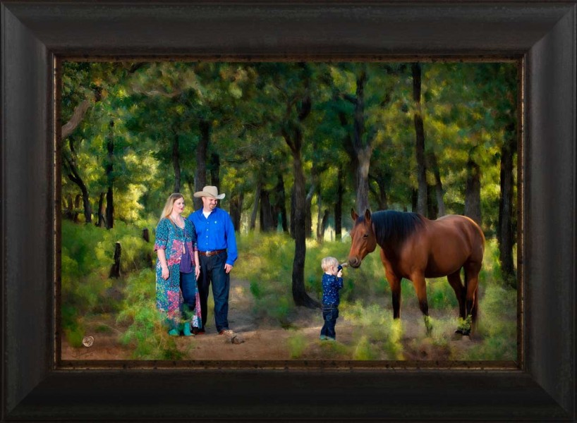 A scenic studio portrait created by Isabelle Guillen in Plano, T