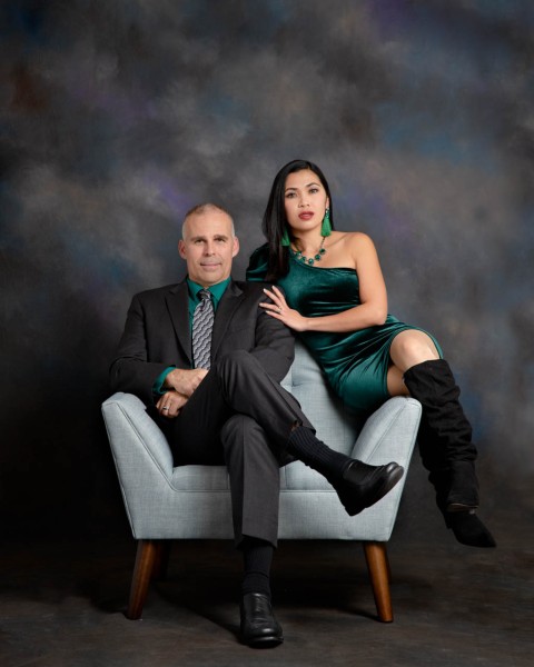 A studio portrait created by Isabelle Guillen in Plano, Texas.