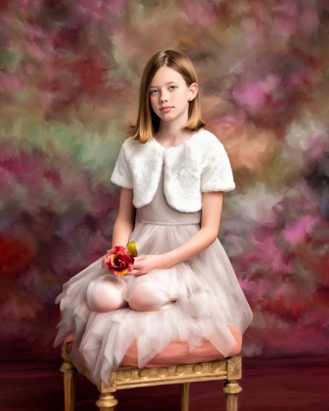 A studio portrait created by Isabelle Guillen in Plano, Texas.