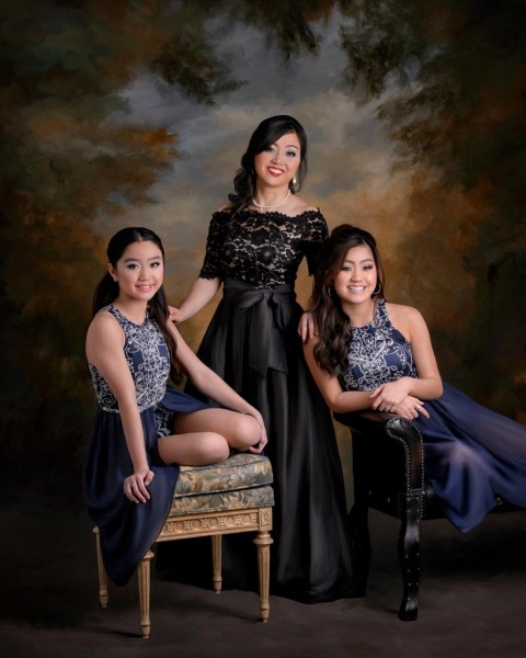 A studio portrait created by Isabelle Guillen in Plano, Texas.