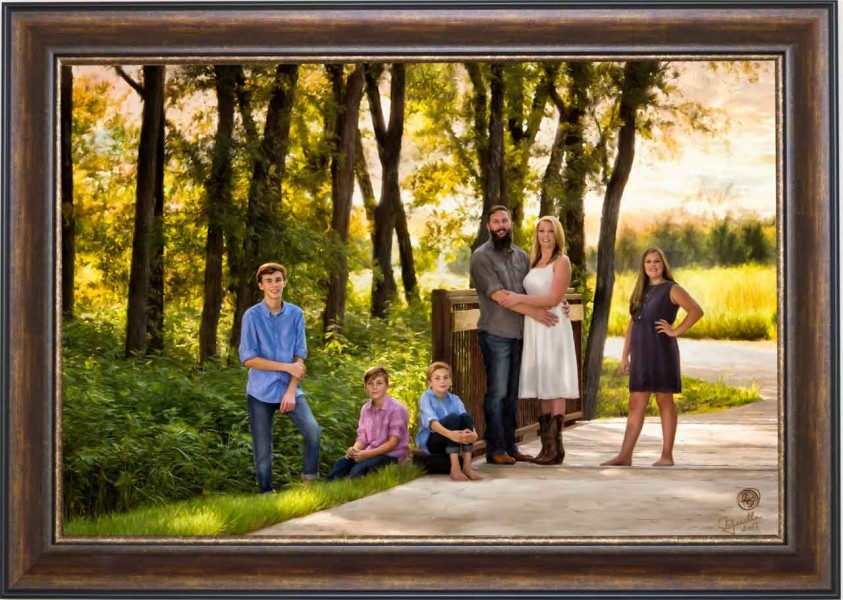 A scenic studio portrait created by Isabelle Guillen in Plano, T