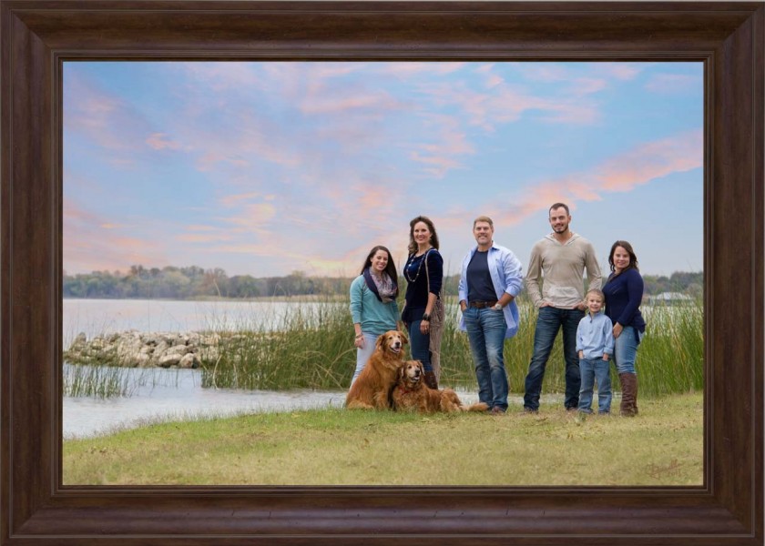 A scenic studio portrait created by Isabelle Guillen in Plano, T