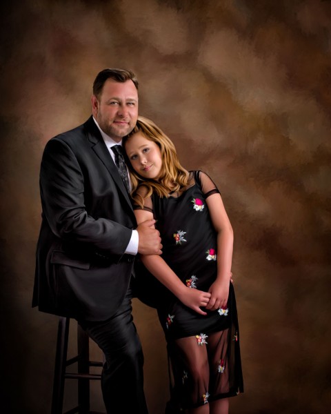 A studio portrait created by Isabelle Guillen in Plano, Texas.