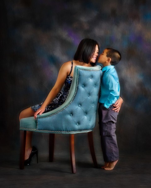 A studio portrait created by Isabelle Guillen in Plano, Texas.