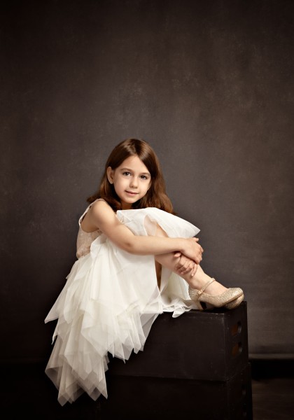 A studio portrait created by Isabelle Guillen in Plano, Texas.