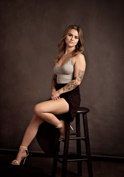 A studio portrait created by Isabelle Guillen in Plano, Texas.