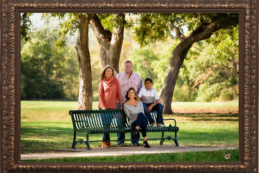 A family portrait photo by Isabelle Guillen Studio.