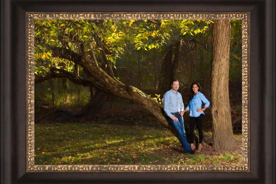 Late Fall Family Portrait by Isabelle Guillen, Portrait Artist in Dallas Metroplex